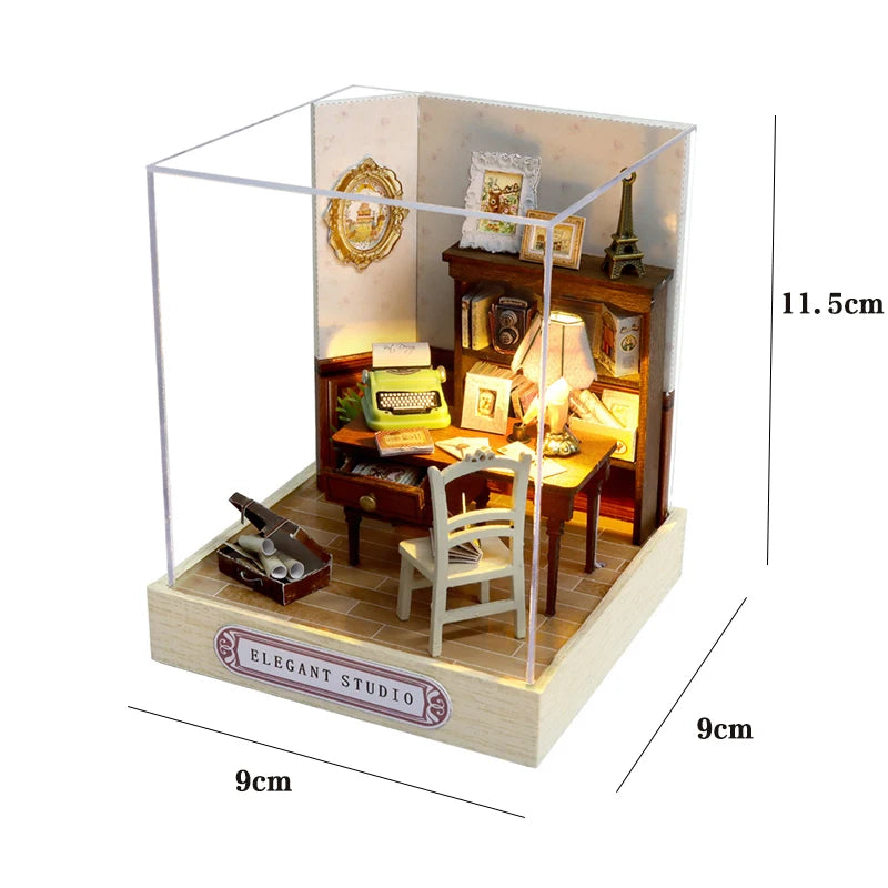 3D Mini Building Wooden Puzzle Model