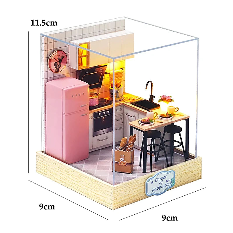 3D Mini Building Wooden Puzzle Model